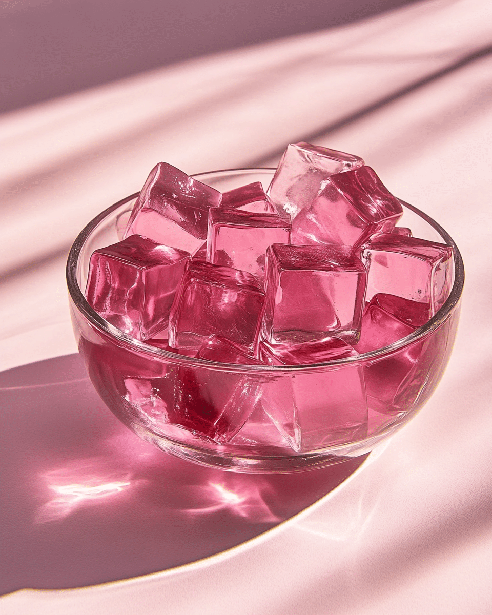 Close up of gelatin texture