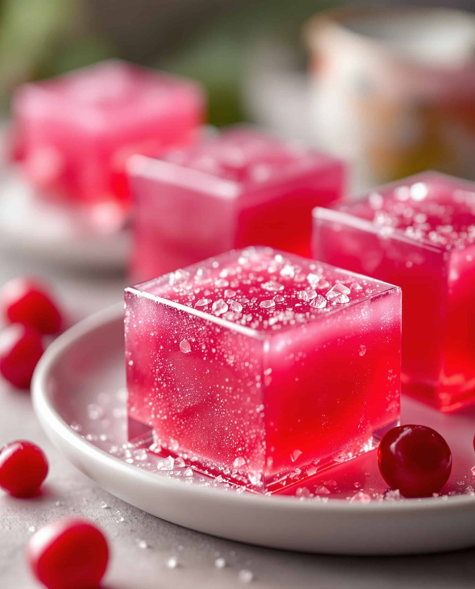 Close-up of shiny rose jello, Kelly Clarkson Jello weight loss
