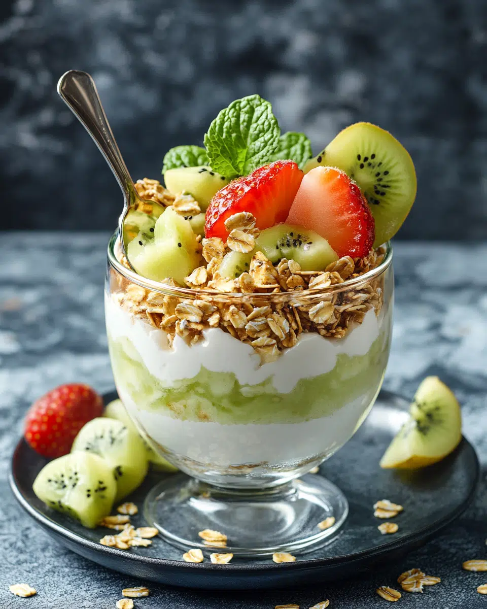 Close-up of overnight oats texture