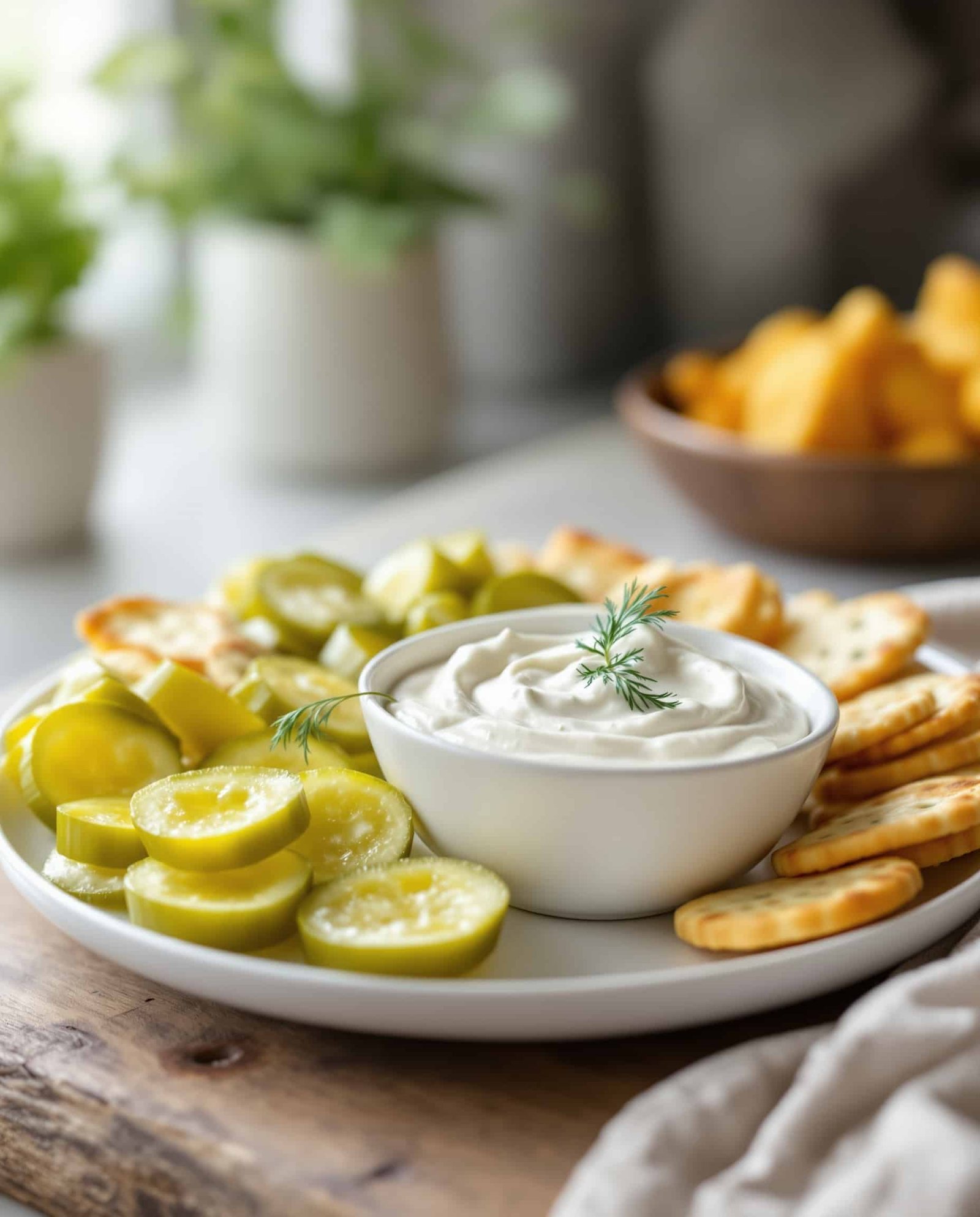 pickle dip cream cheese yogurt hero