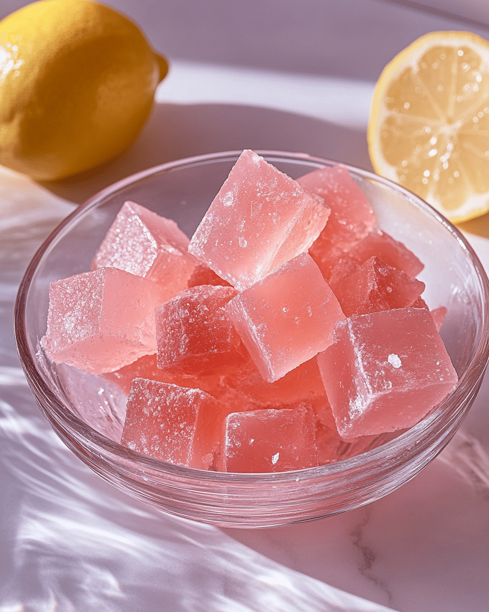 Close up of gelatin texture