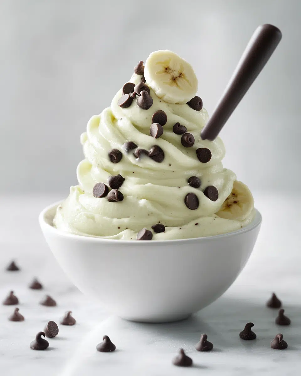 Close-up of protein ice cream texture