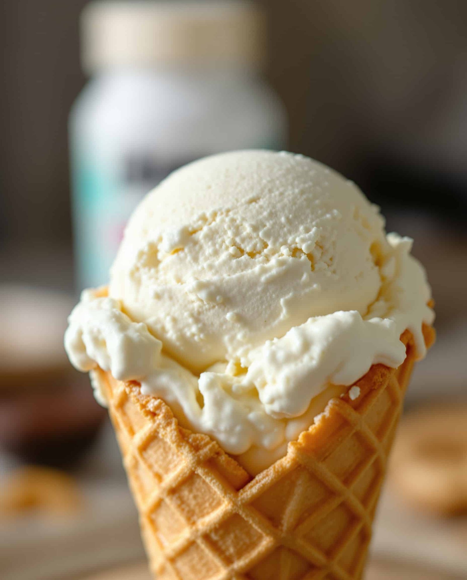 Protein Ice Cream - close-up