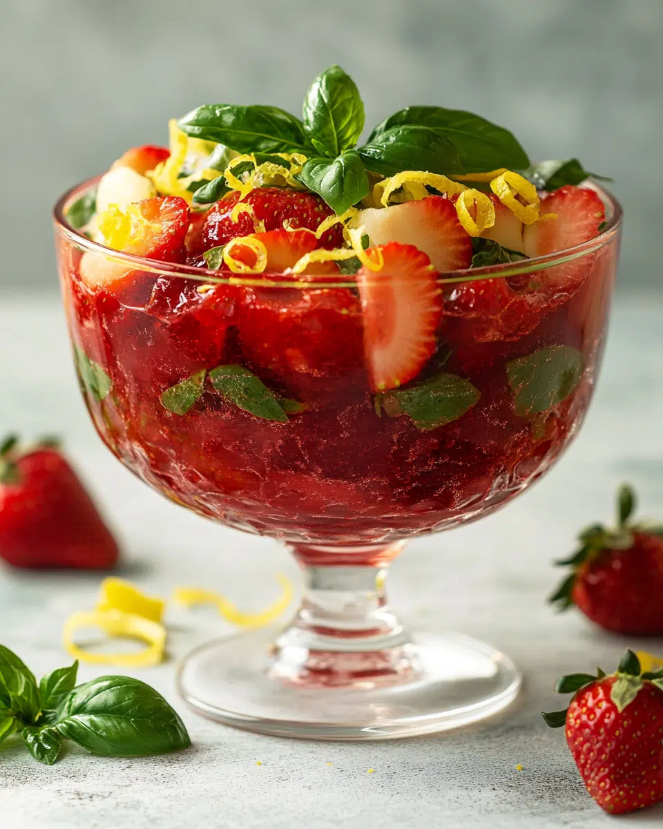 Close up of jello texture