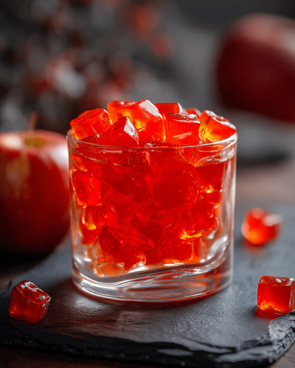 Close up of gelatin texture