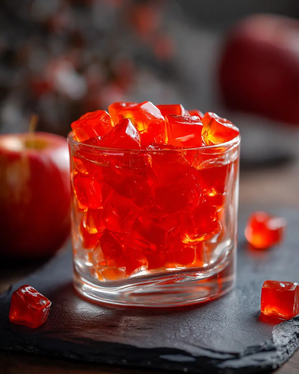 Close up of gelatin texture