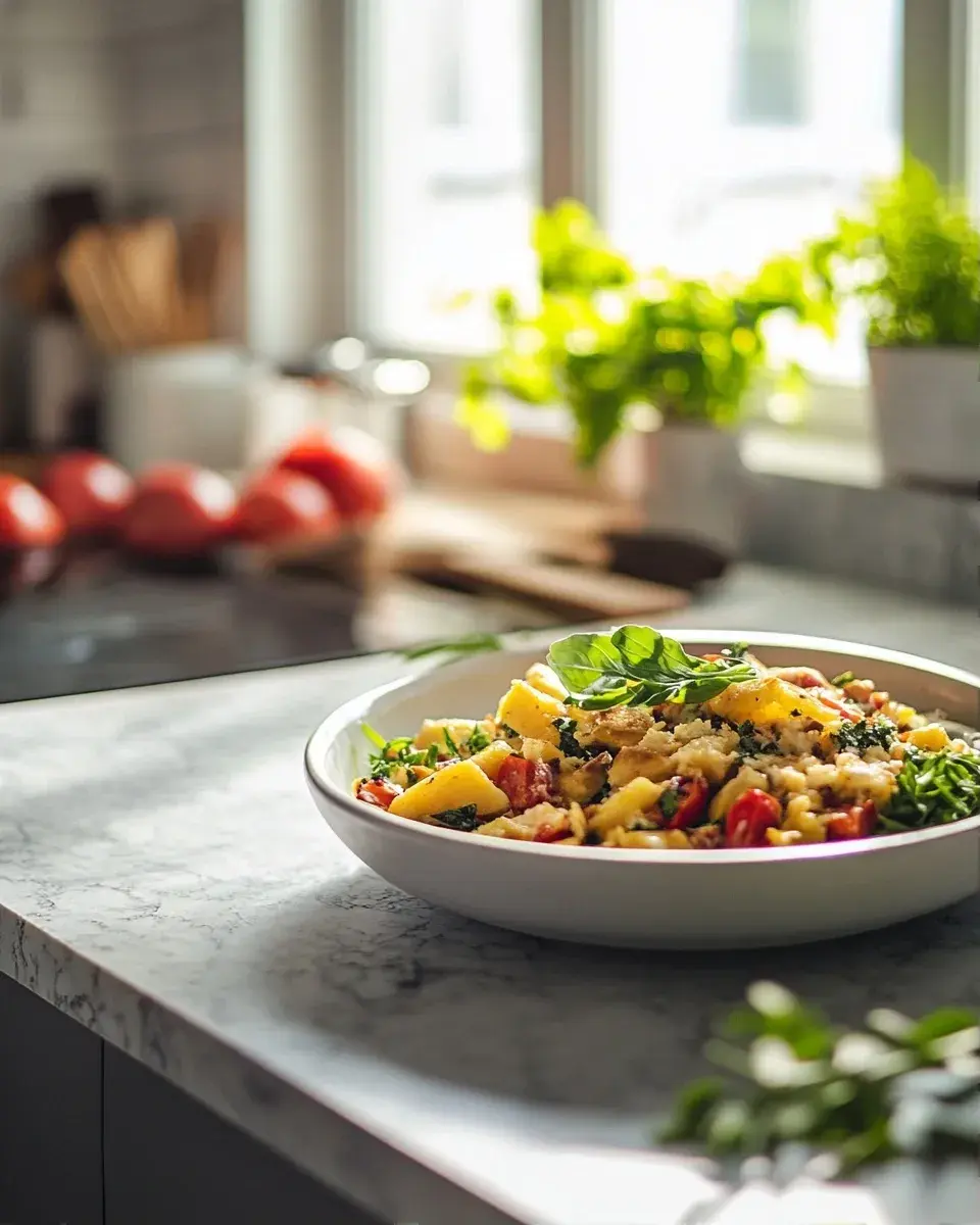 Close-up of gluten-free celiac meal