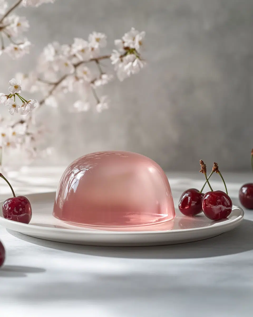 Close-up of gelatin texture