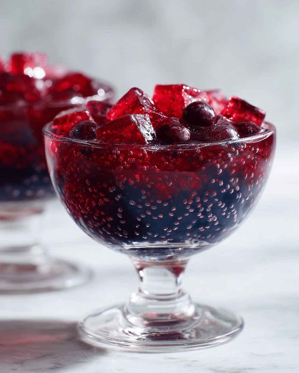 Close up chia seed jello texture