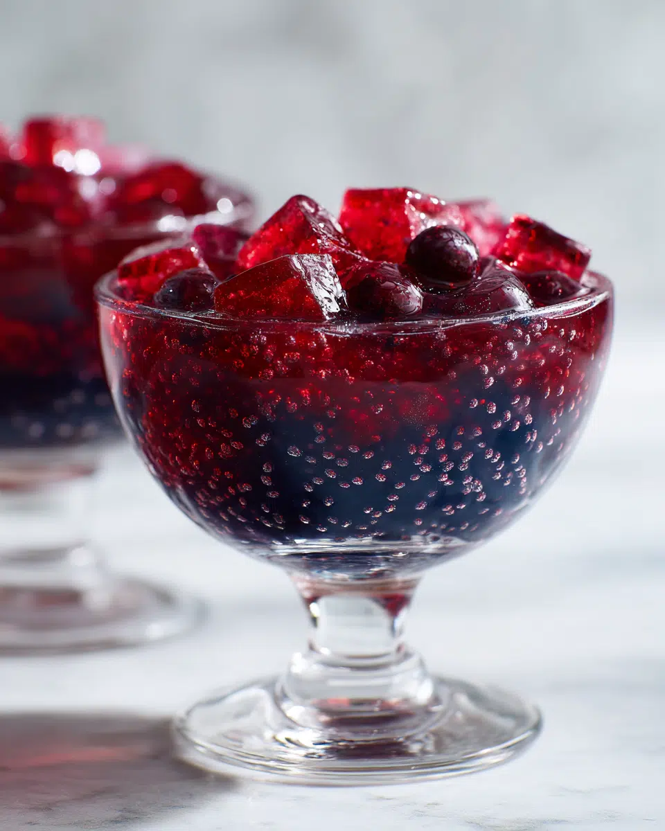 Close up chia seed jello texture