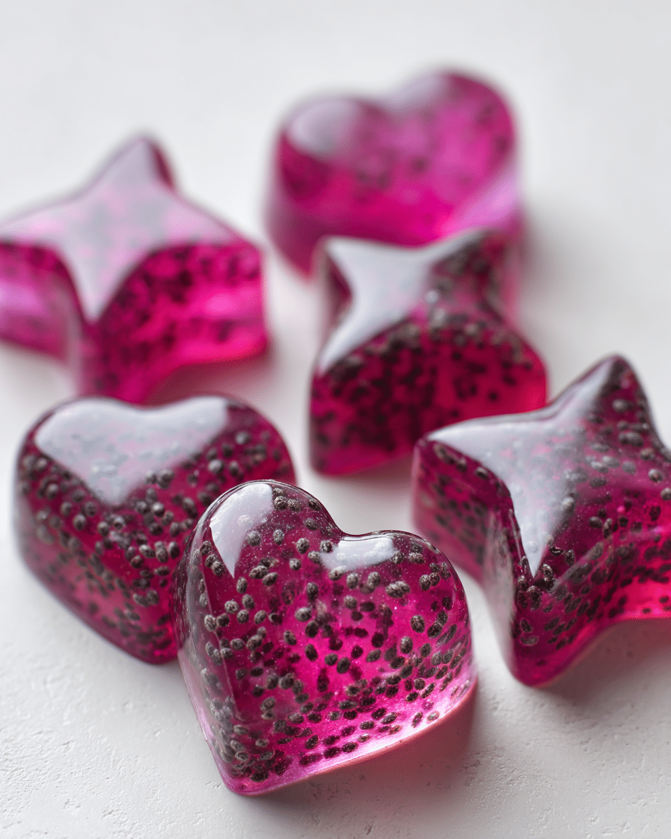 Close up of gelatin texture
