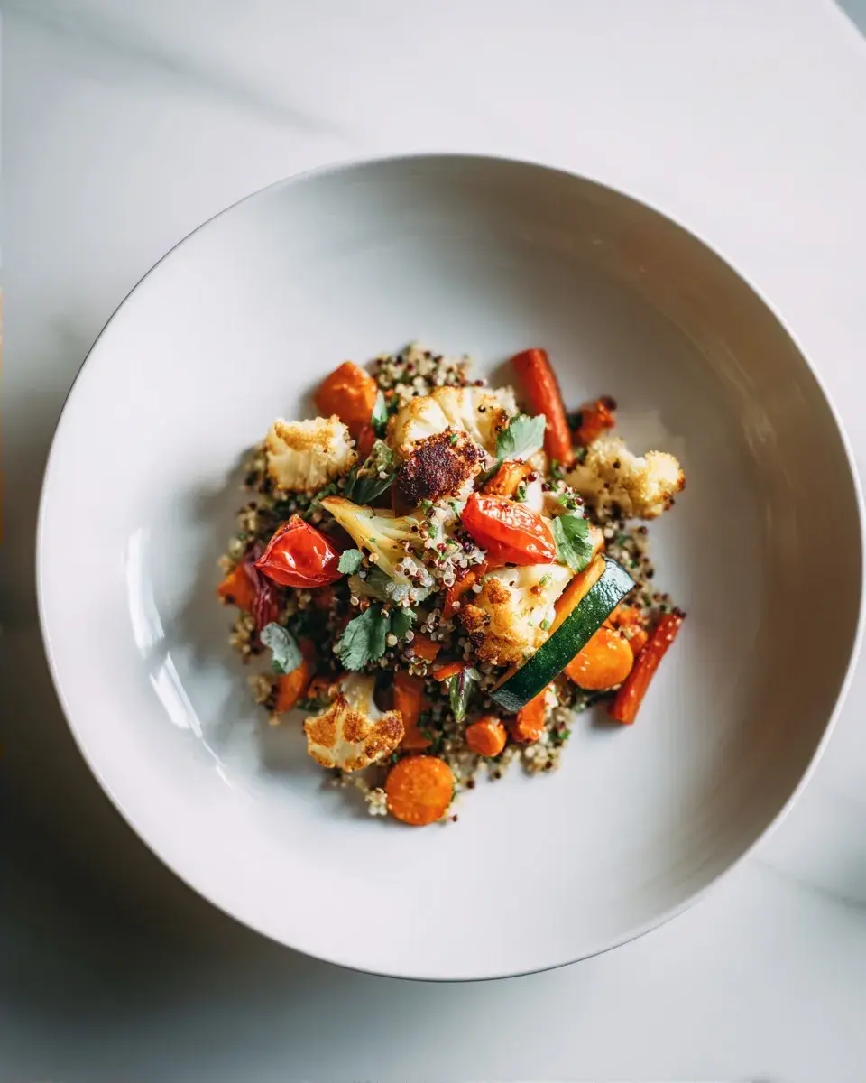 Close up of Lemon Herb Quinoa