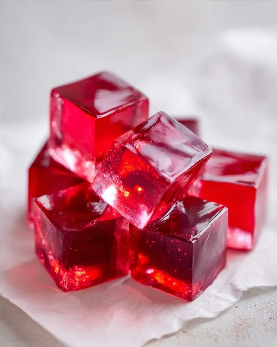 Close-up of gelatin texture