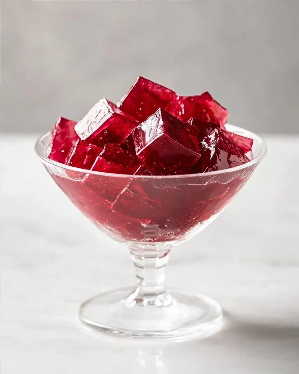 Close up of gelatin texture
