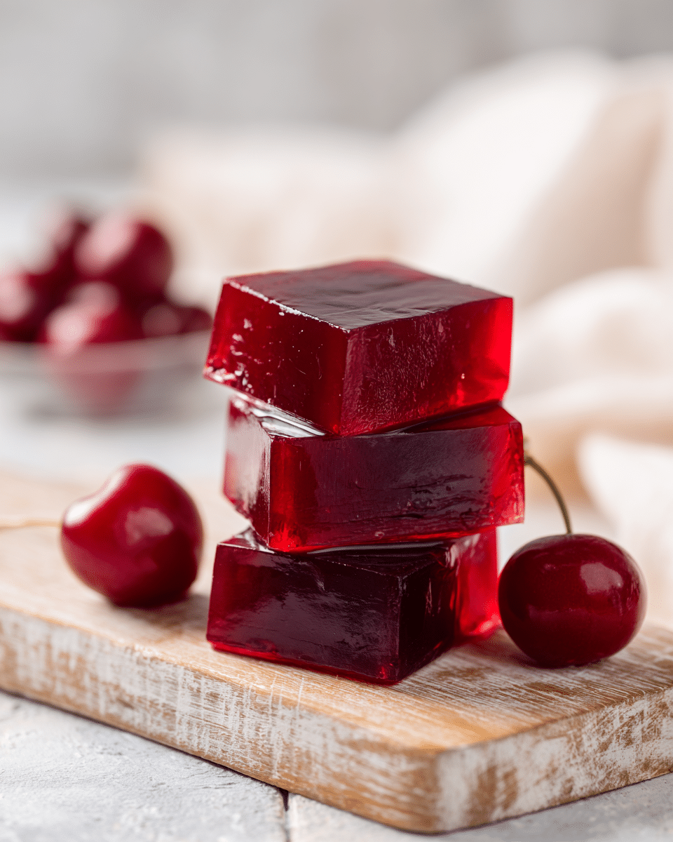 Close up of gelatin texture