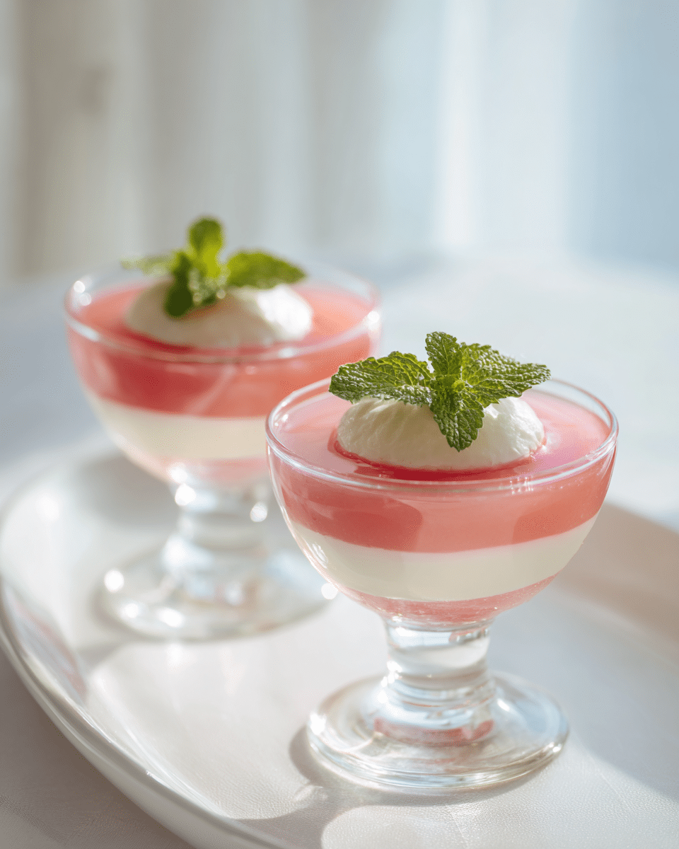 Close up of Rhubarb Jello texture