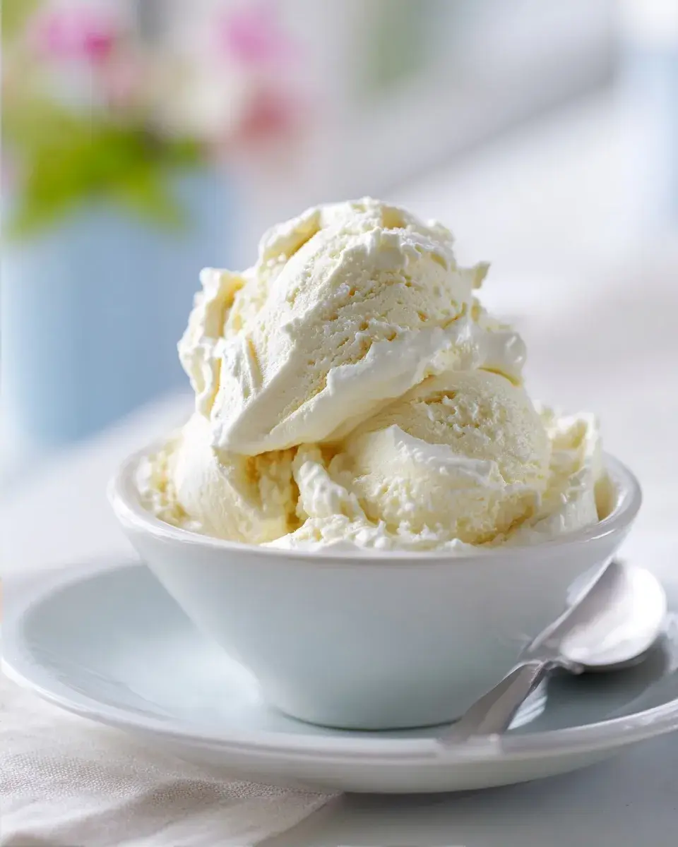 Close-up of creamy protein ice cream