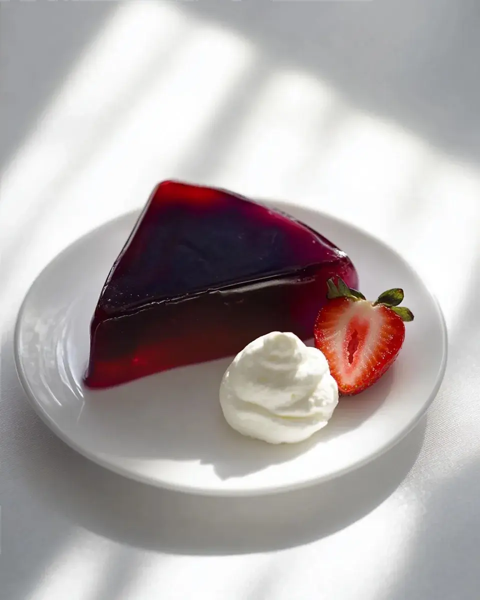 Close-up of gelatin texture