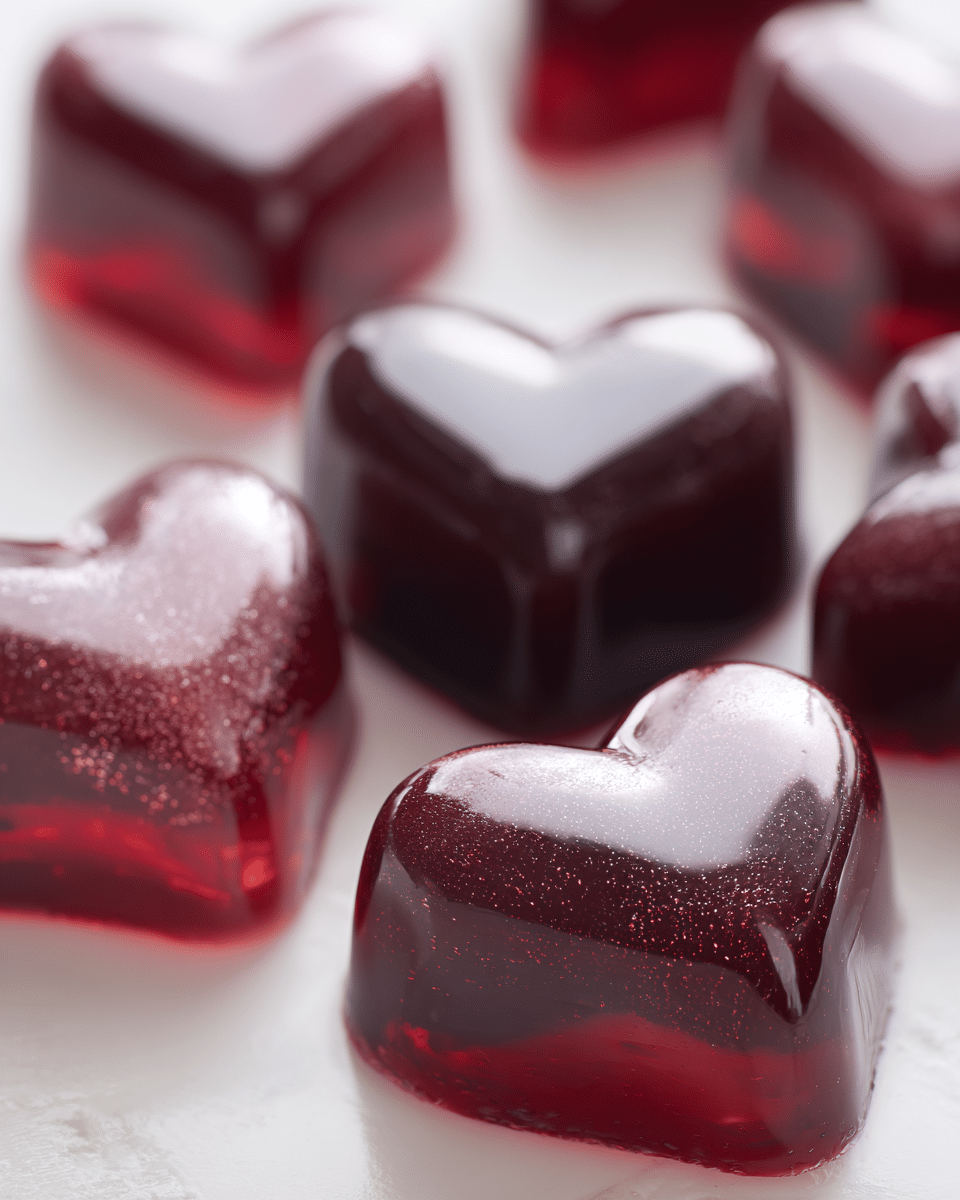 Close up of gelatin texture