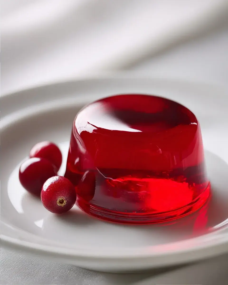 Close‑up of silky gelatin texture